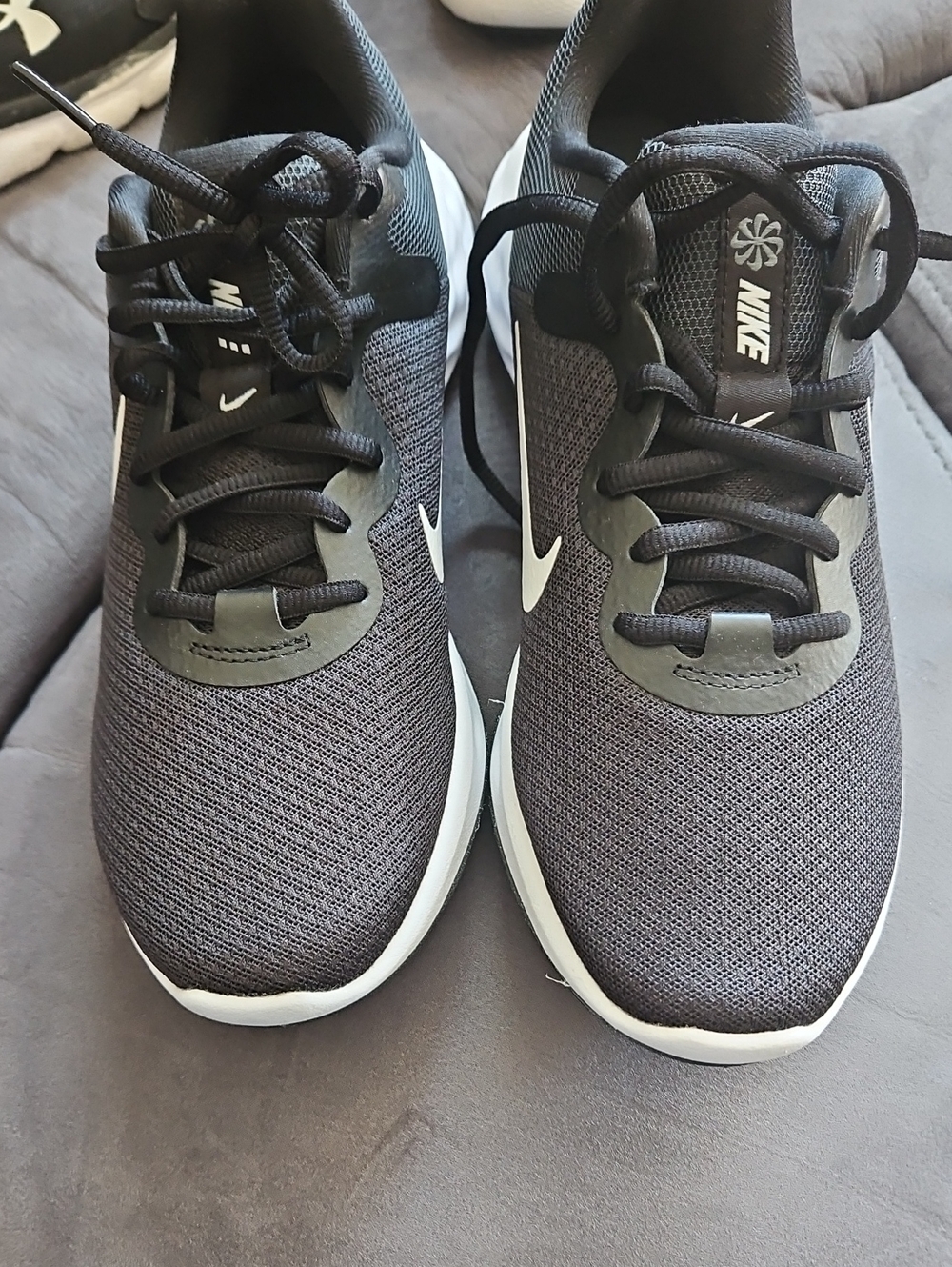 Nike Black and White Mesh Sneakers